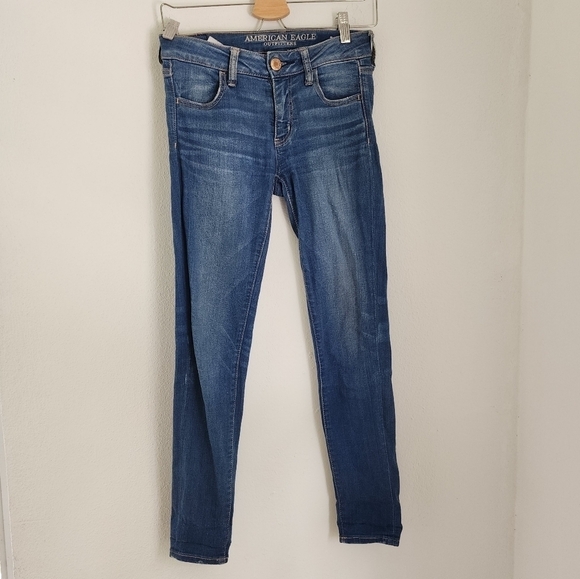 American Eagle Super Stretch X Skinny Jeans Size 0 Short - Picture 1 of 11